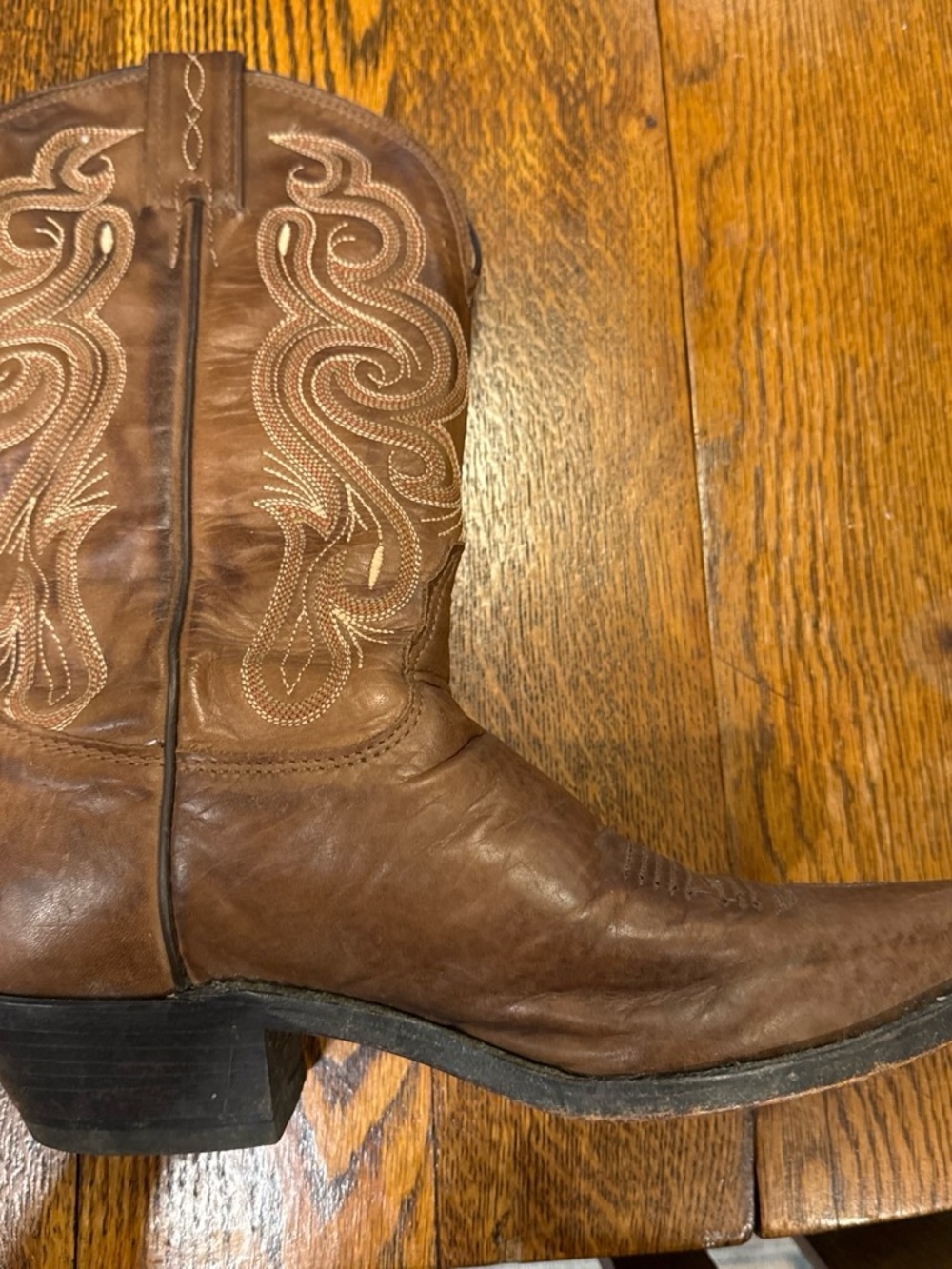 Brown Leather Western Cowboy Boot